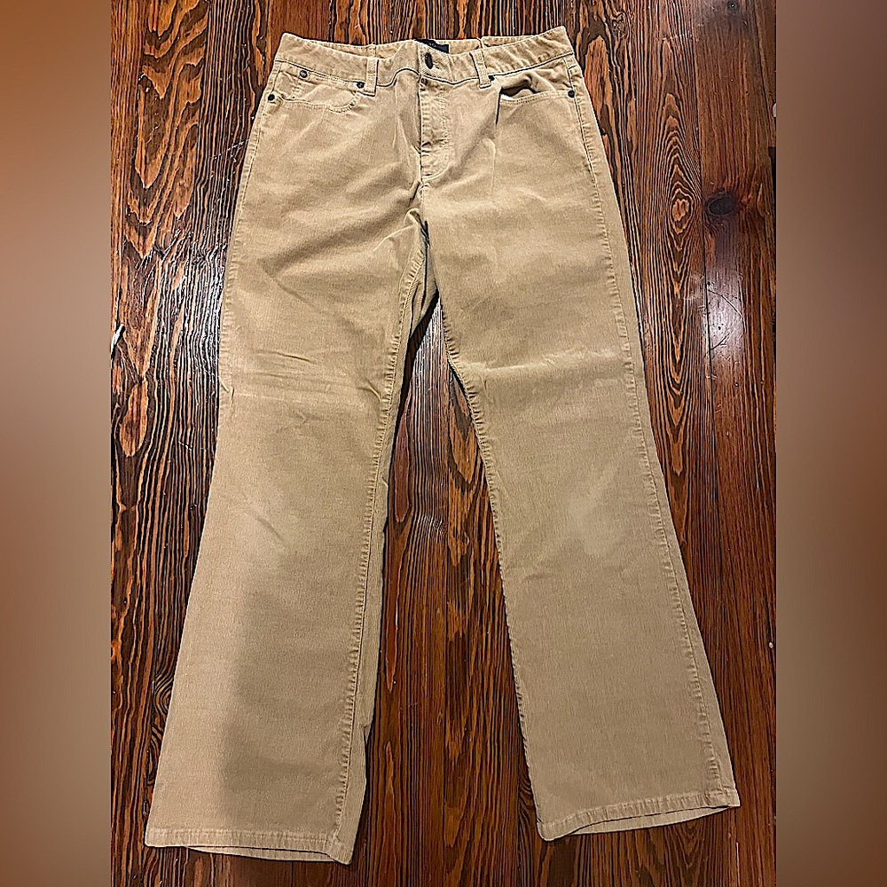 Talbots Tan Corduroy Pants (Womens 12, Like New Condition)